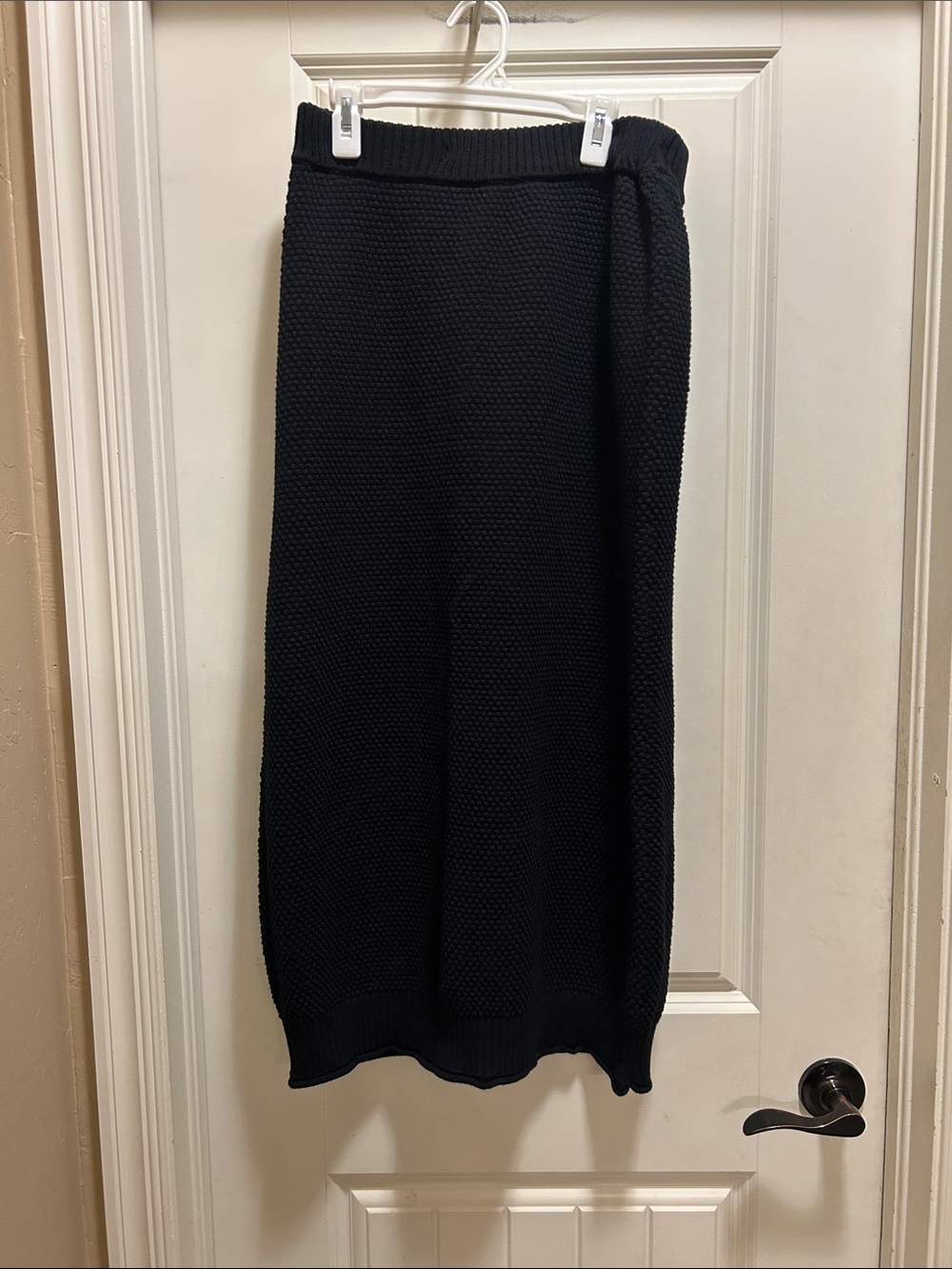 Free People Beach M black knit skirt